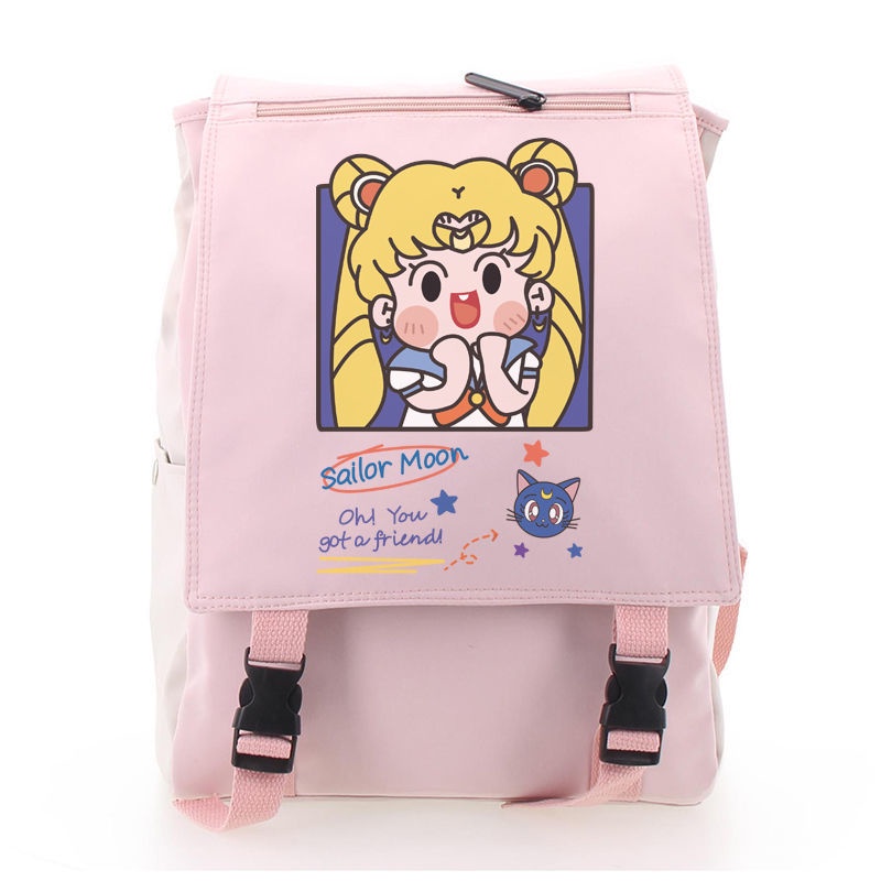 Sera Jepang lucu Sailor Moon ransel gadis lembut kecil segar gaya ins versi Korea dari tas ransel siswa Sakura