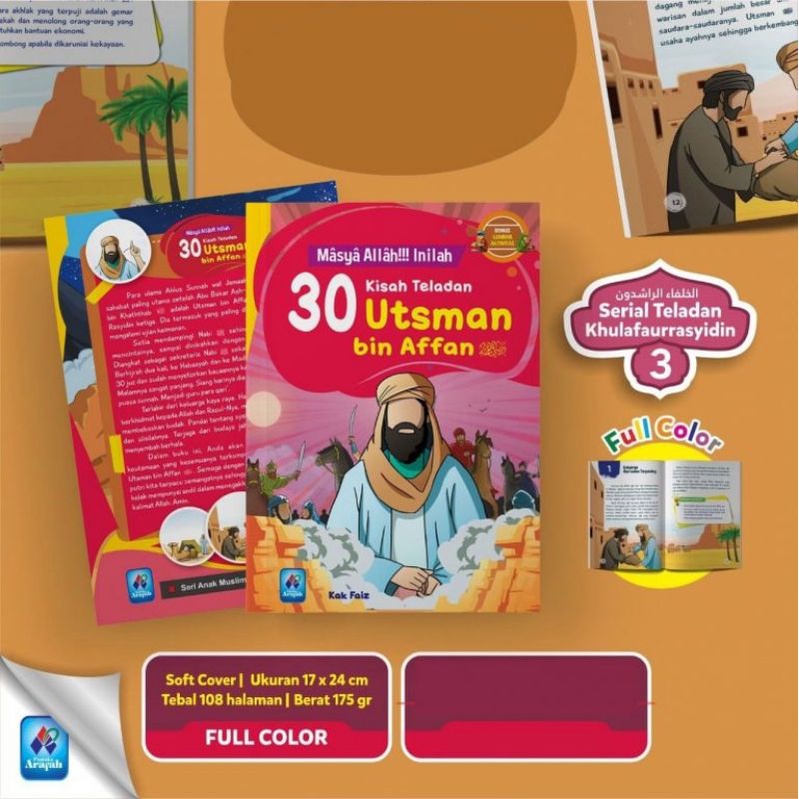 Buku Anak Masya Allah Inilah 30 Kisah Teladan Utsman bin Affan