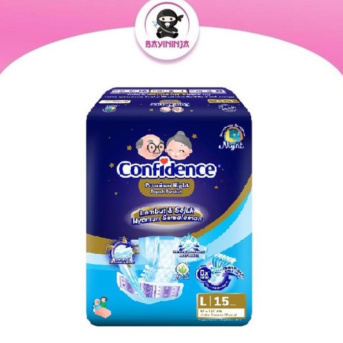 CONFIDENCE Popok Dewasa Anti Bakteri L15 / L 15