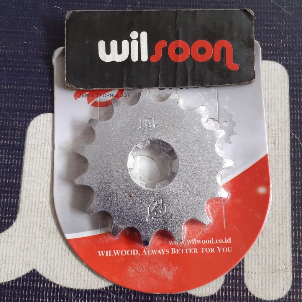 Gear Gir Depan 428 Yamaha Jupiter Z 15T Wilwood Chrome