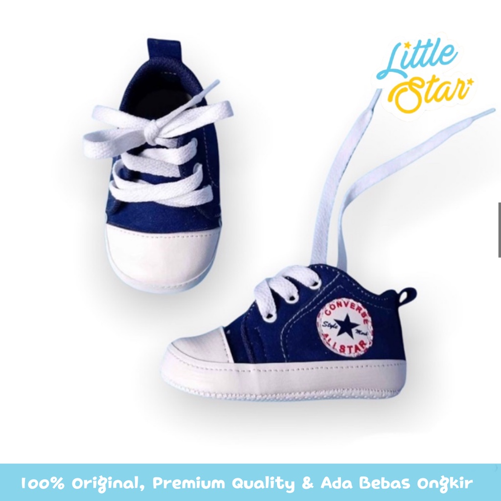 Sepatu Prewalker Anak Bayi Little Star Tipe Converse