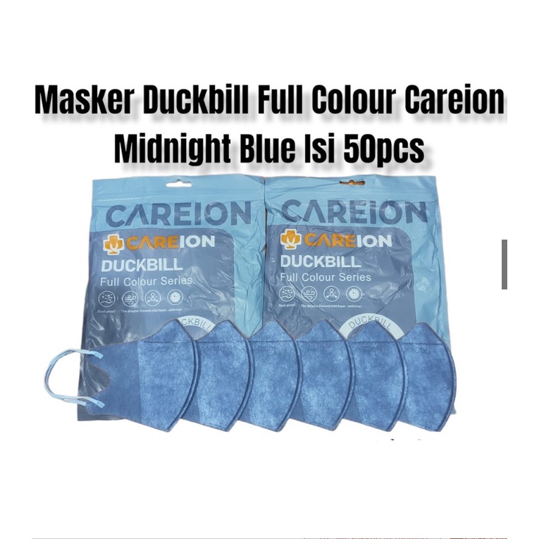 MASKER DUCKBILL CAREION 3 PLY ISI 50PC