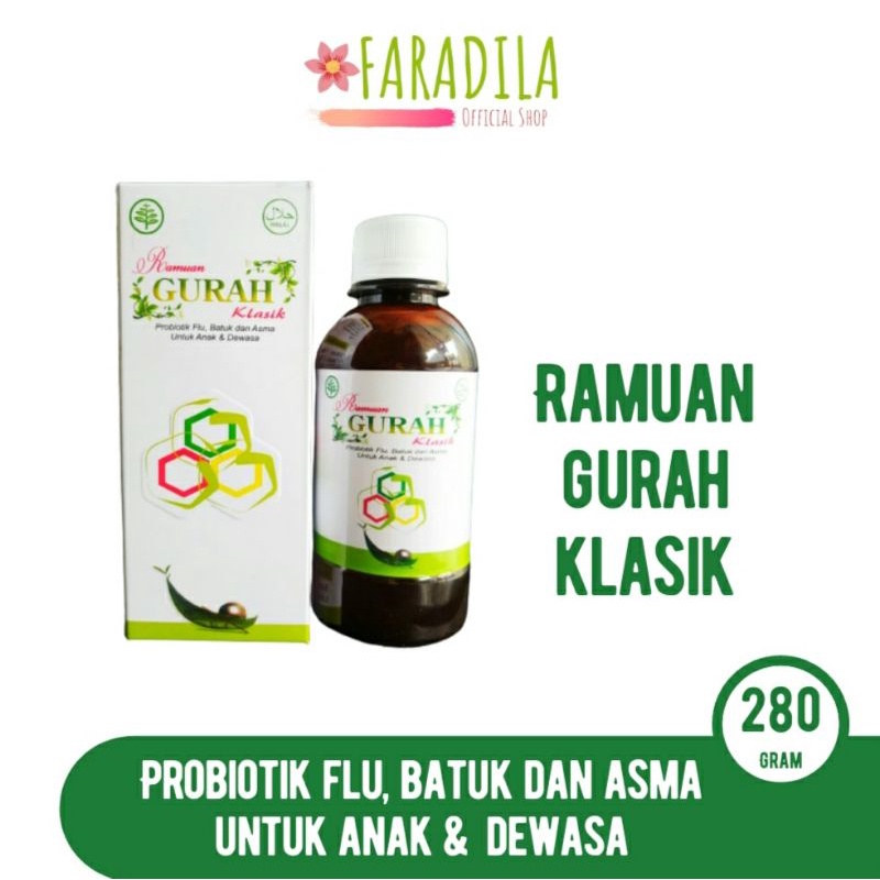 GURAH HERBAL Obat Flu, Batuk, Bronkitis, Asma untuk Anak & Dewasa.