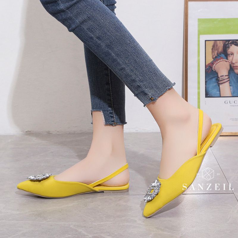 Sendal Flat Wanita GO1233 Sendal Flat Tali Belakang