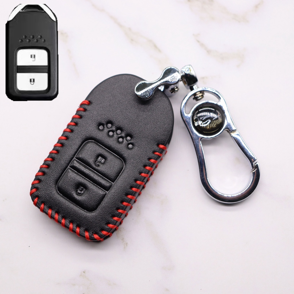 Case Kunci Mobil Bahan Kulit Untuk Honda Civic CRV HRV BRV City / Accord / HRV 2014 Ke 2020