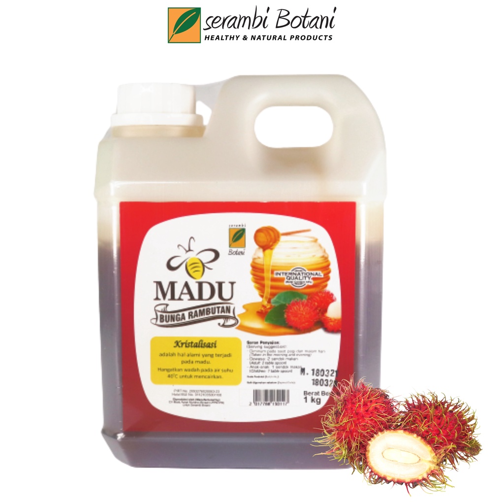 

Madu Asli Murni Rambutan Obat Batuk Anak 1kg Standar Internasional Serambi Botani Store