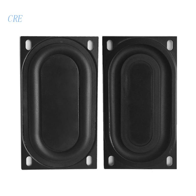 Cre 2pcs Plat Vibrasi Bass Speaker Pasif Radiator Auxiliary Bahan Karet Ukuran 50x90mm