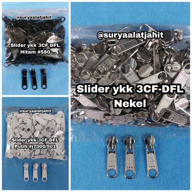 kepala Resleting Ykk 3CF-DFL @100pcs =rp.40.900/100pcs