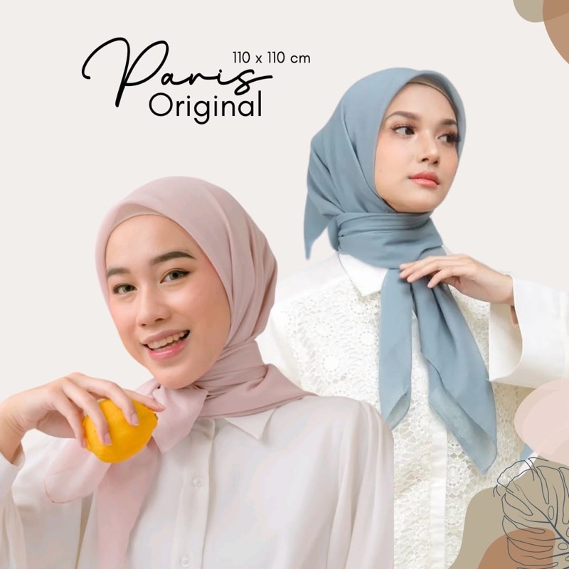 Jual Jilbab Segiempat Paris Ori Jadul Kerudung Paris Premium Anti