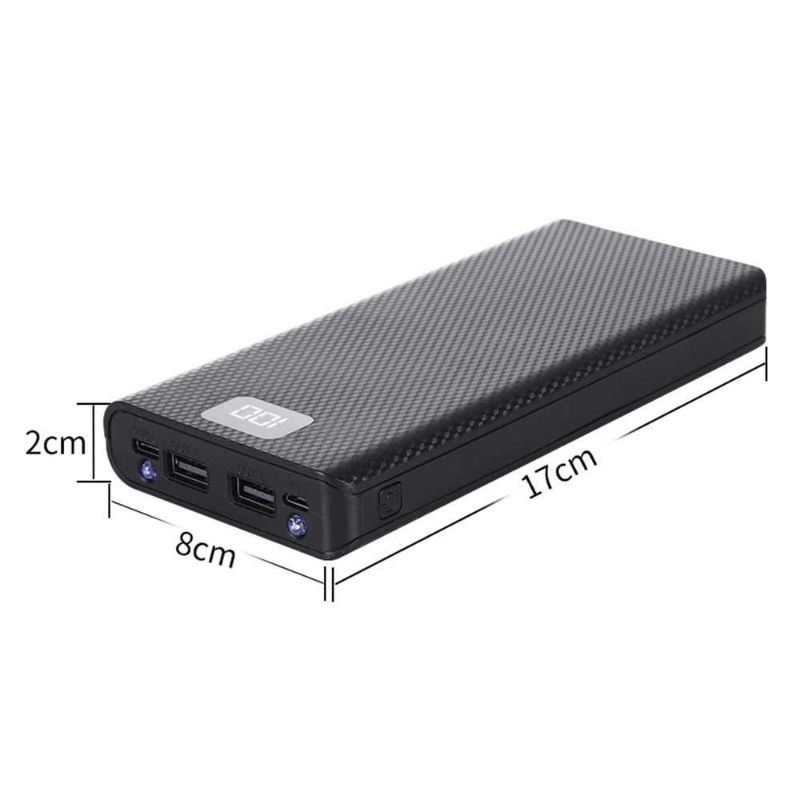 Kebidu DIY Power Bank Case USB Type C 8 x 18650 2 Port - C18