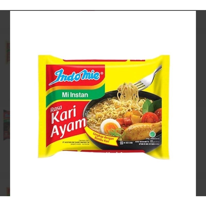 

Indomie Kuah Rasa Kari Ayam 72g