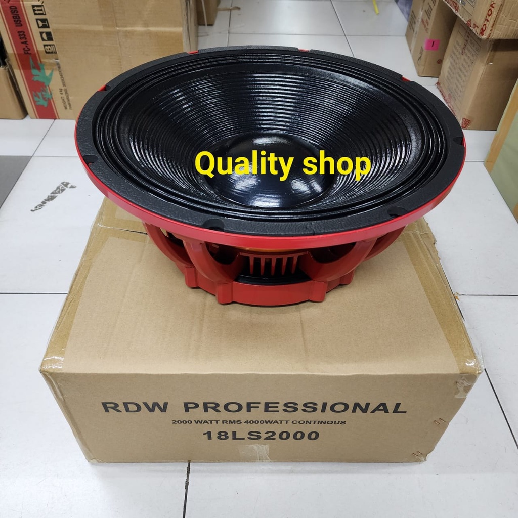 KOMPONEN SPEAKER RDW 18LS2000 SPEAKER 18 INCH 18 LS 2000 MERAH