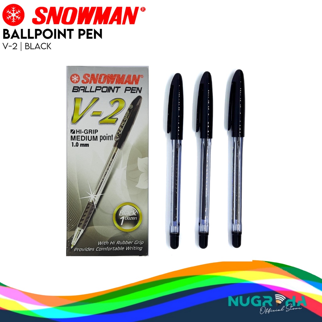 

Pulpen / Ballpoint / Pen / Bolpen Medium Point Snowman V-2