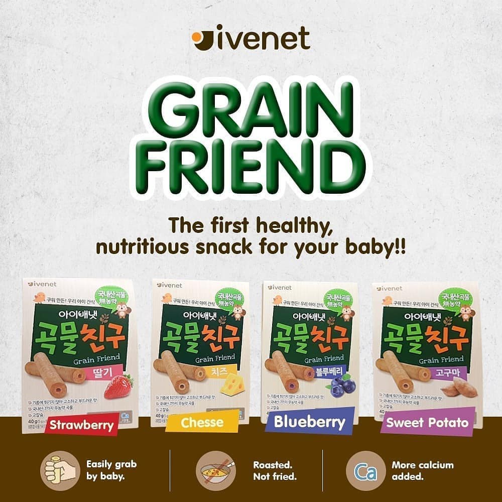 Makassar ! Grain Friend Ivenet Snack Cemilan Bayi dan Anak 40 gr 9M+