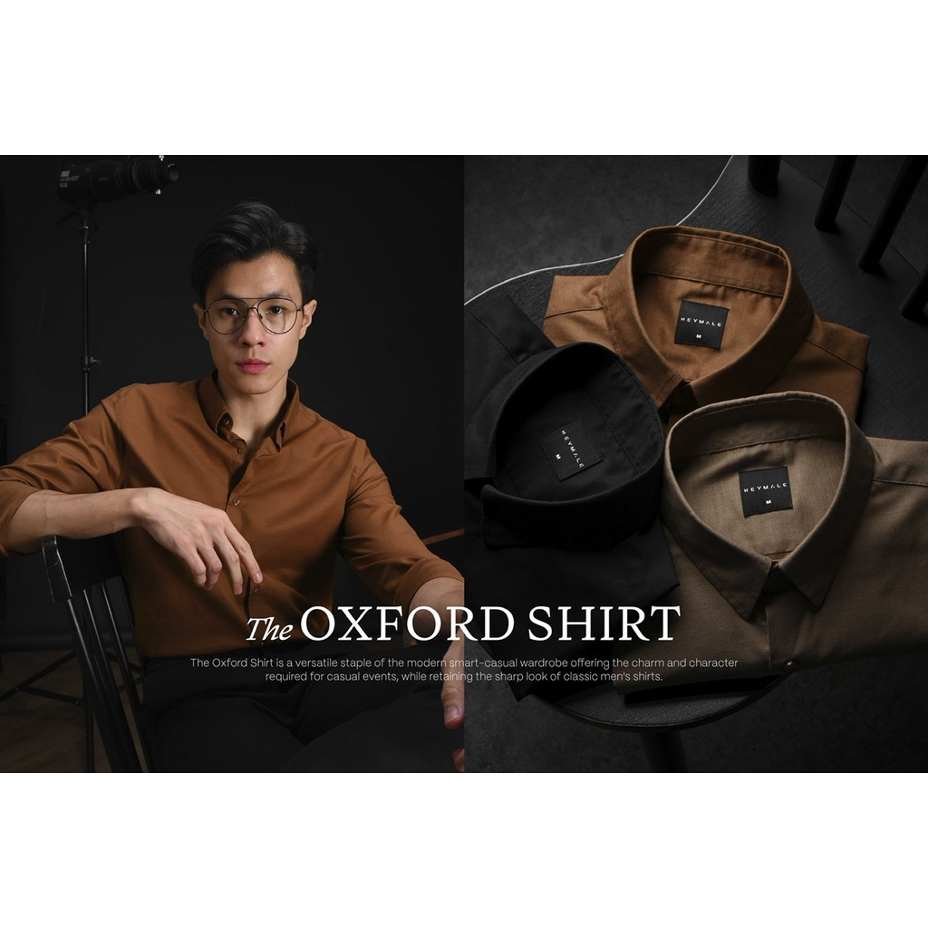 The oxford shirt heymaleid male id heymale id Cleano Oxford Long Sleeve by Male id Heymale id Heymal