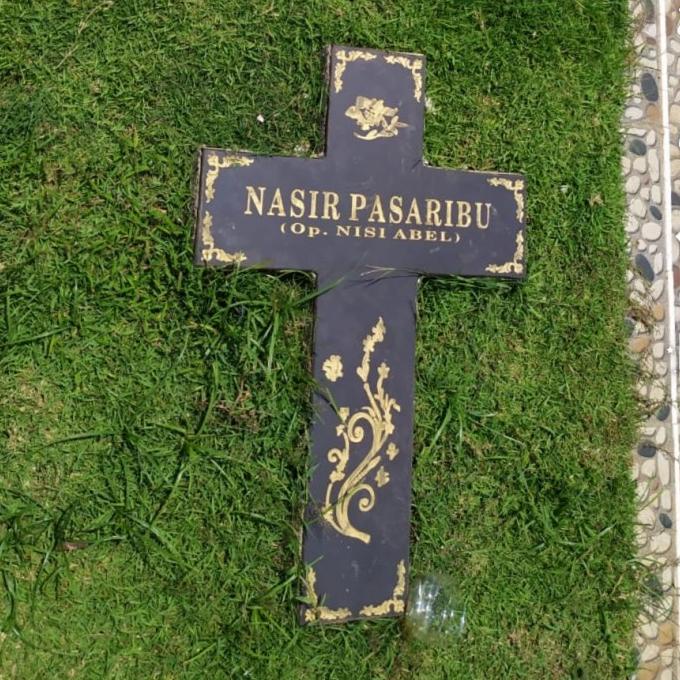 PROMO  BATU NISAN SALIB MODEL NASIR PASARIBU MAKAM KUBURAN MURAH SDF6654DFI