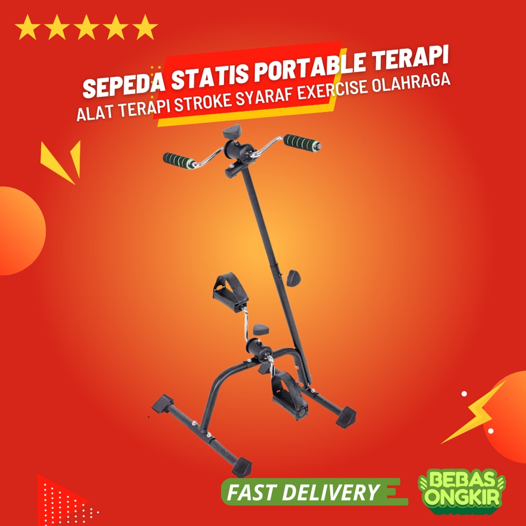 Sepeda Statis Portable Terapi Stroke Syaraf Pedal Exercise Olahraga