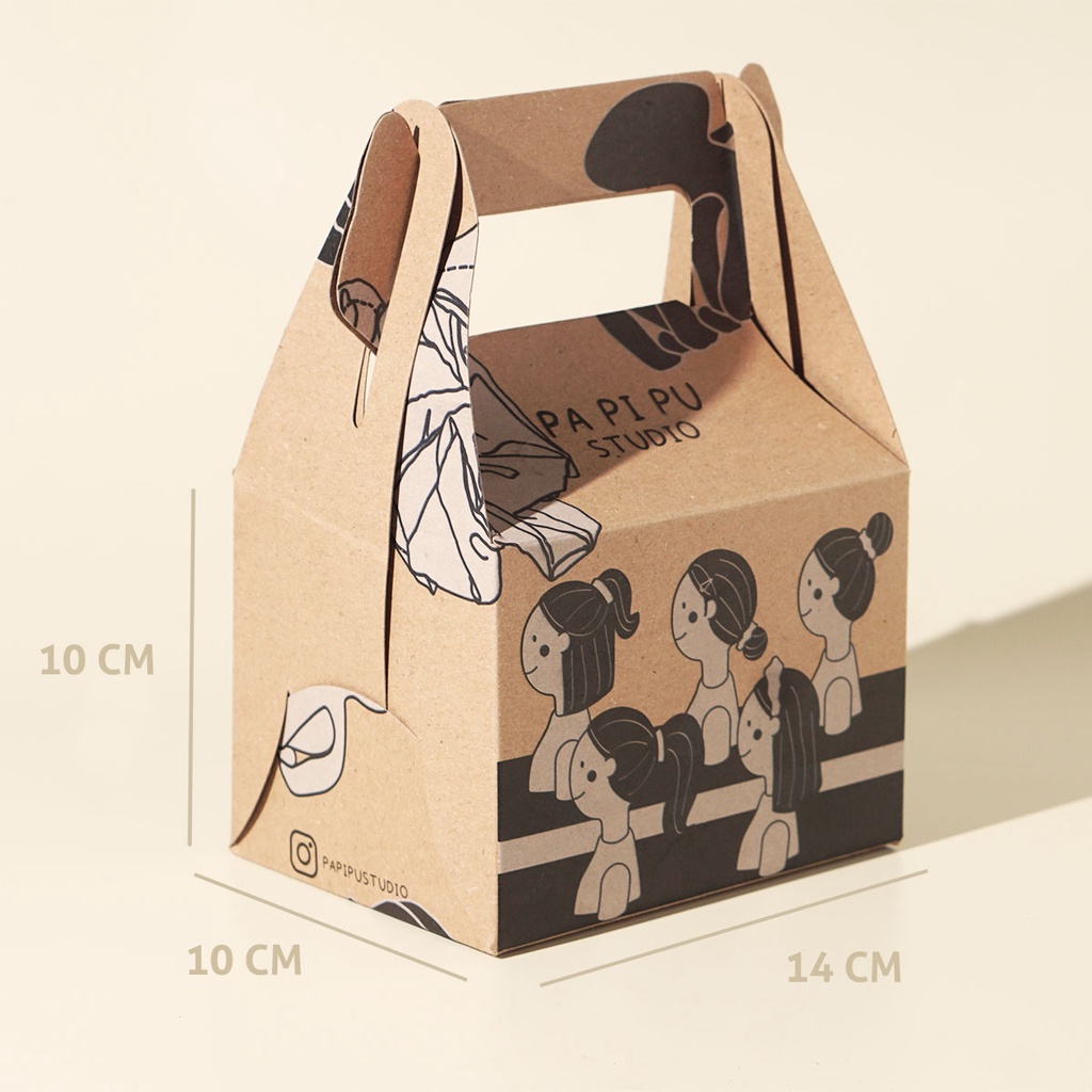 Papipu studio gift box paper bag