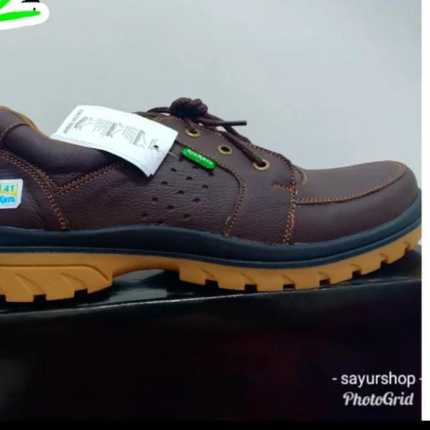 SEPATU KICKERS CASUAL PRIA BAHAN KULIT ASLI JAMINAN UANG KEMBALI