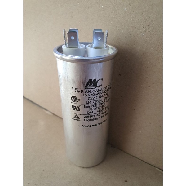 kapasitor ac 15uf 20uf 25uf merek mc original