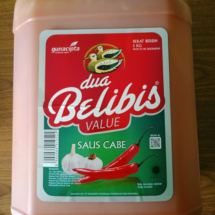 

DUA BELIBIS SAOS SAMBAL JERIGEN 5 KG
