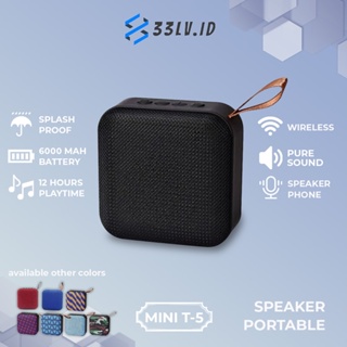 【33LV.ID】Speaker t5b bluetooth wireless mini portable