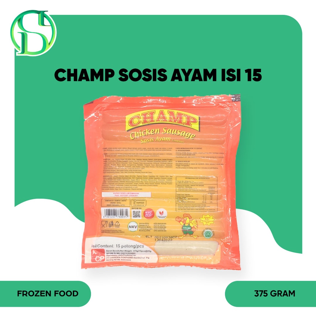 

Champ Sosis Ayam Isi 15 375gr