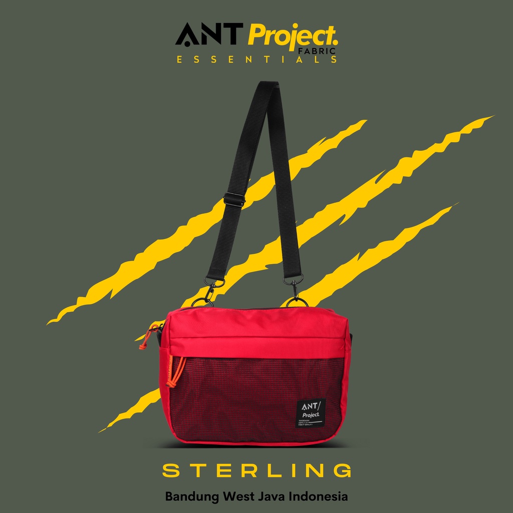 ANT PROJECT - Sling Bag STERLING RED - Tas Sacoche