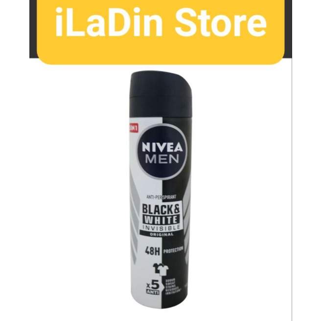 Nivea Men Deo Black and White ORIGINAL Invisible SPRAY 150 ml