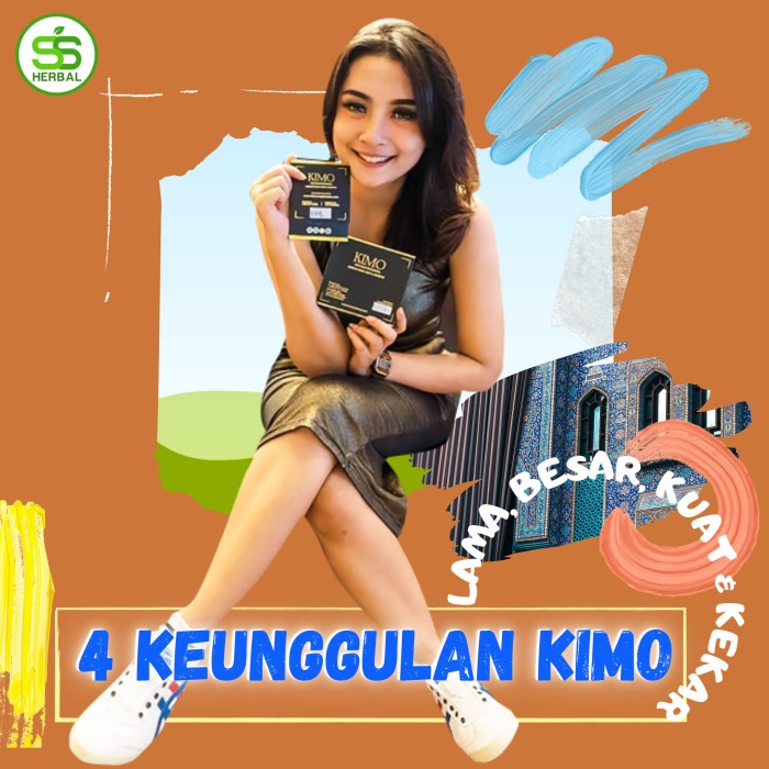 Obat herbal kuat PRIA tahan lama stamina Kimo On keras Perkasa 3 saset