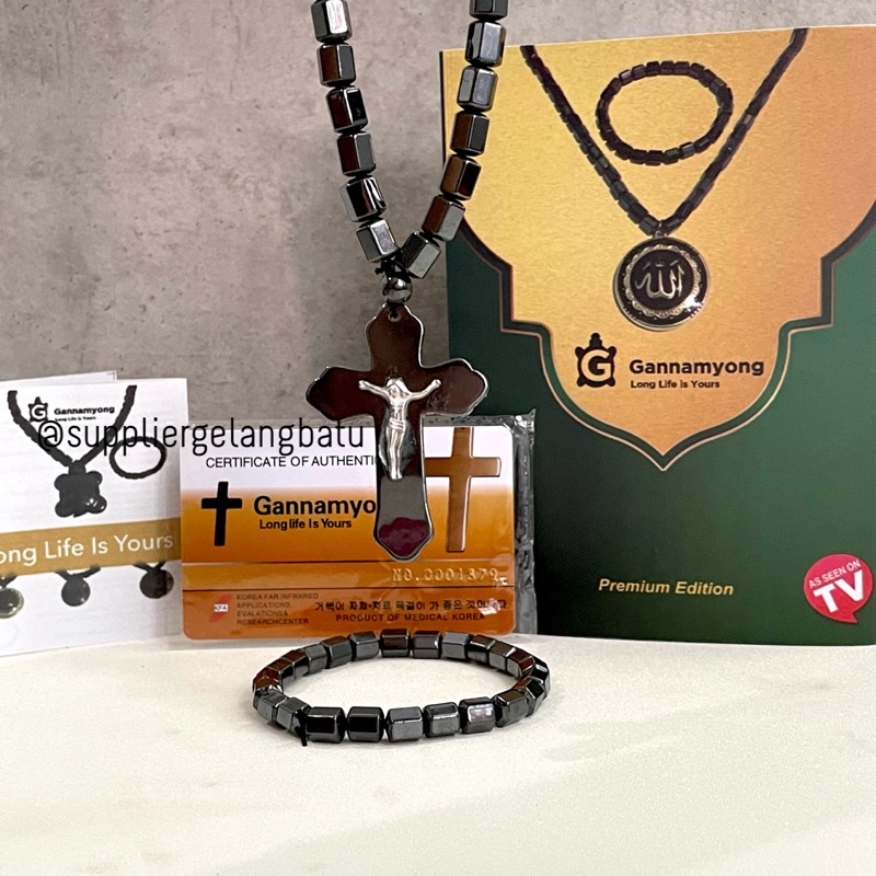 PREMIUM GANNAMYONG SALIB YESUS PAKET KALUNG GELANG KESEHATAN