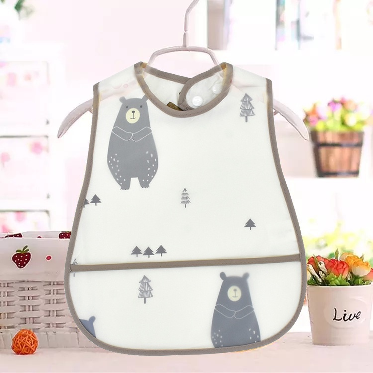 GOOGOO Baby Bib / Slabber Waterproof / Celemek Apron Makan Bayi