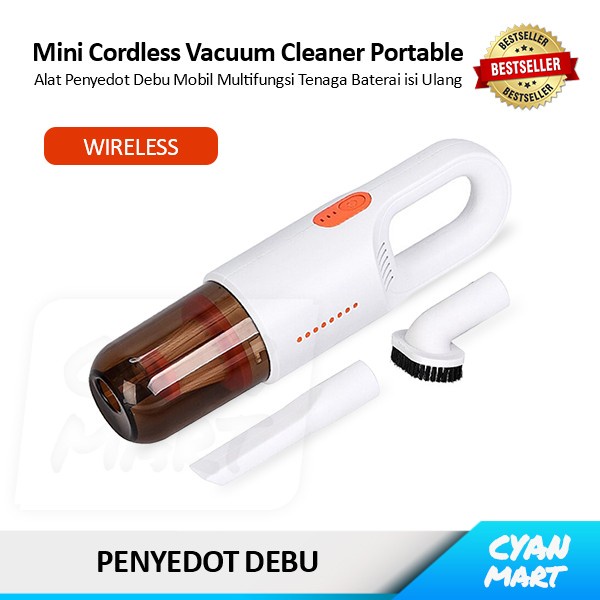 Vacum Vacum Cleaner Mobil Mini Cordless Wireless Car & Home Vacuum Cleaner