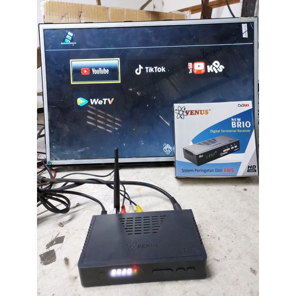 Set Top box Tv Digital Dvb T2 Venus New Brio Postel Bisa YOUTUBE, TIKTOK, WETV