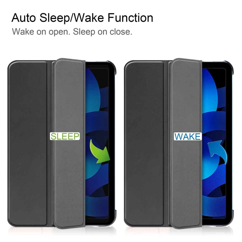 Casing Flip Lipat Pu Warna Polos Untuk iPad 10 (2022) 10.9 &quot;Gen 10.9&quot; A2757 A2777