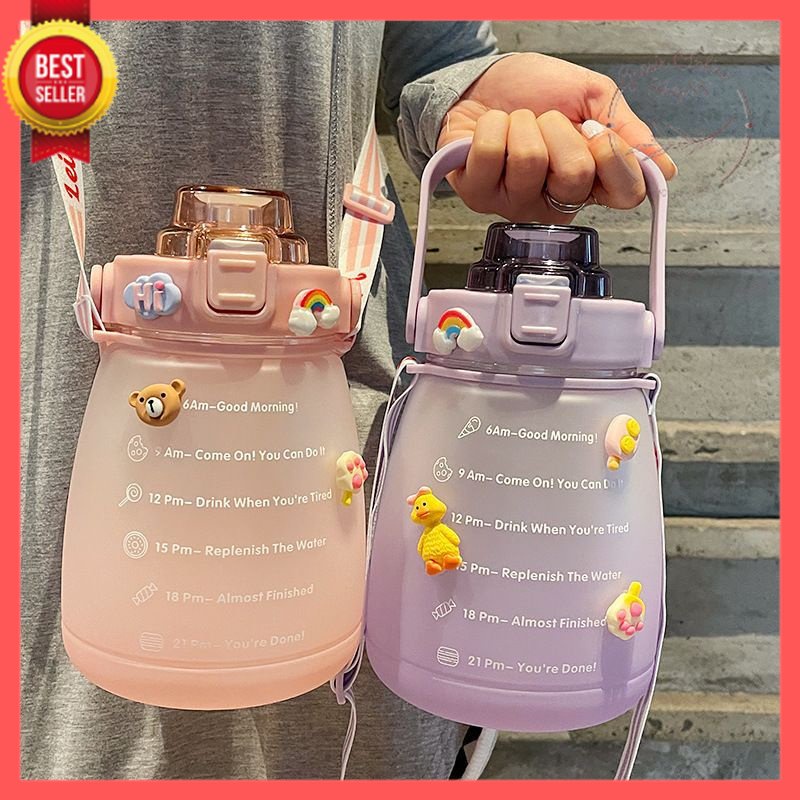 [GOS] - E104- Botol Motivasi lucu 1.4L  / Botol Minum Penanda Waktu 1400ml / Botol Viral Lucu 1.4L