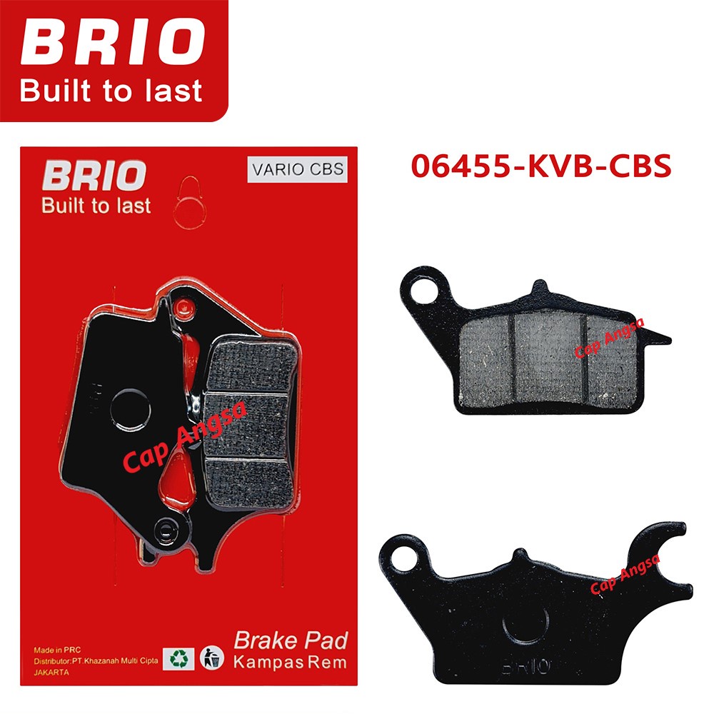 KAMPAS REM DEPAN CAKRAM DISPED DISK KANVAS REM VARIO CBS TECH BEAT SPACY SCOOPY 06455 KVB BRIO BRAKEPAD