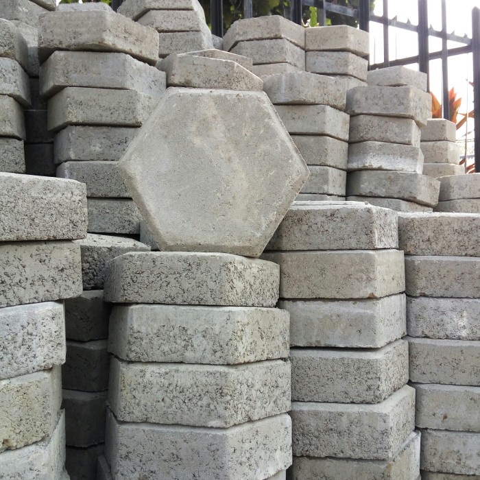 PAVING BLOCK CONBLOCK HEXAGON segi 6 tebal 6 cm
