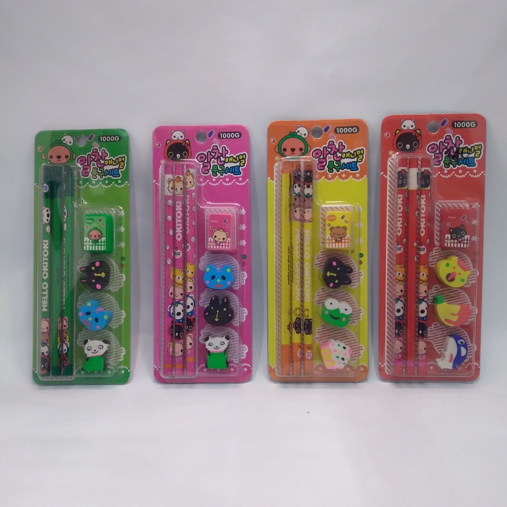 

STATIONERY SET/ SET ALAT TULIS 3 IN 1 BERBAGAI MACAM KARAKTER FAVORIT UNTUK ANAK PEREMPUAN DAN LAKI LAKI