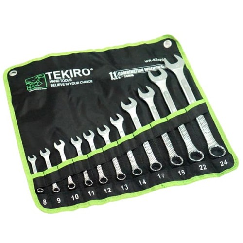 TEKIRO KUNCI RING PAS SET (8 - 24 MM) 11 PCS /KUNCI RINGPAS SET