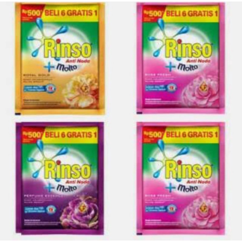 1 SACHET Rinso Cair Molto Anti Noda rp 500