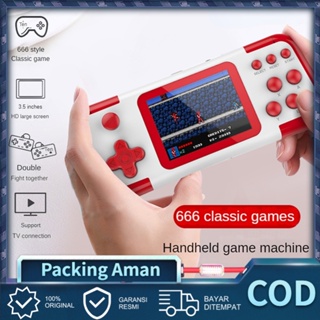 Game boy game bot gameboy console Portable Game Player Built-in Classic 666 Games Connect to TV or Gamepad 1000mAh 1 Player/2 Player Hadiah yang sempurna