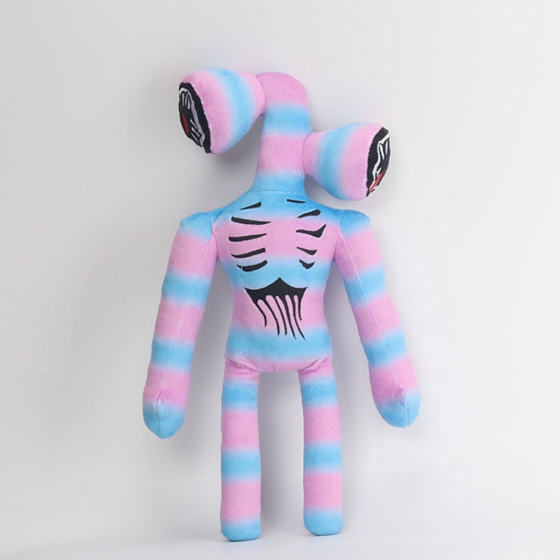 Rainbow 37 cm Kartun Siren Kepala Mainan Mewah Horror Boneka Boneka Mainan Hadiah Anak