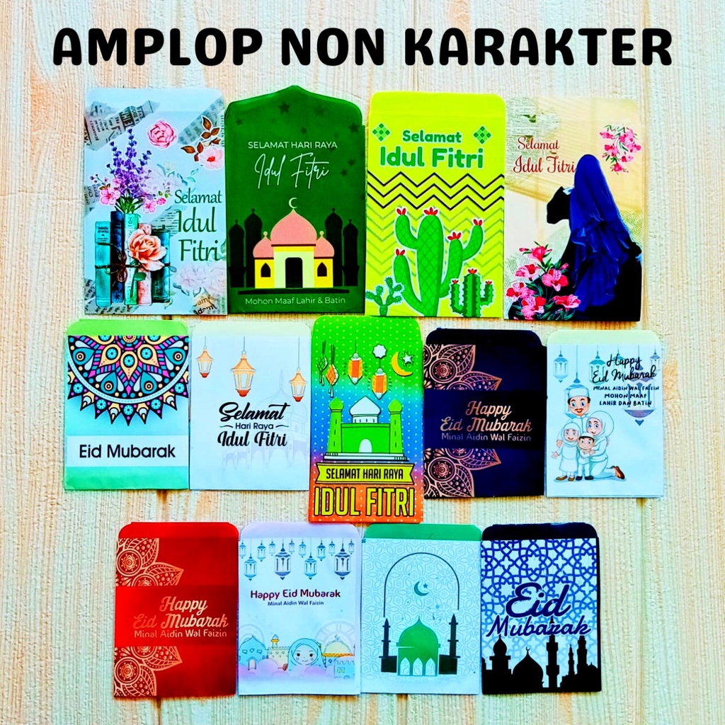 Amplop Idul Fitri Lebaran Motif Dewasa Non Karakter