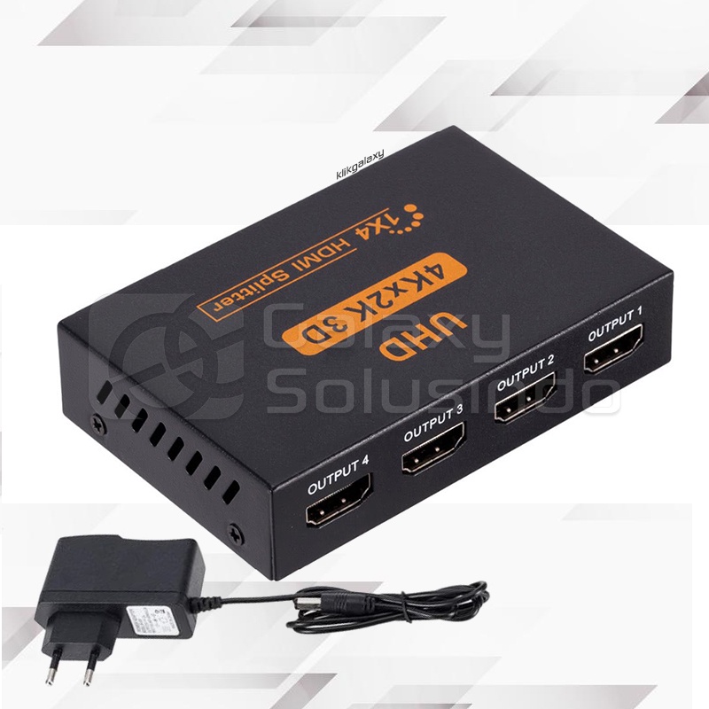 MAXLINE HDMI Splitter 4 Port 1-4 HDCP Full HD 3D 4Kx2K UHD