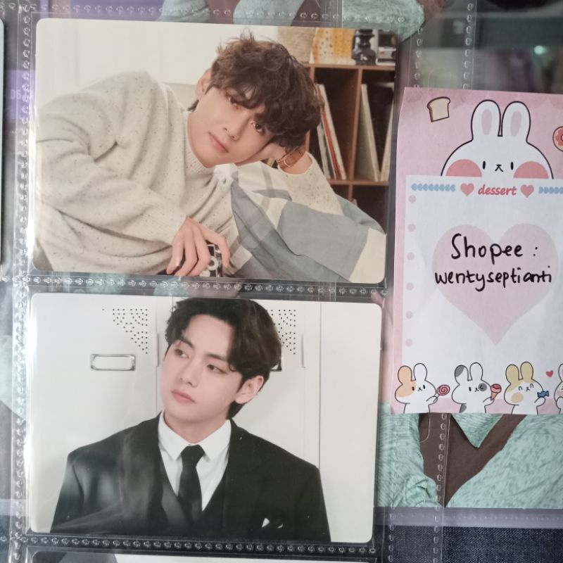 merch box bts 5 7 taehyung v tae mini photocard mpc pc