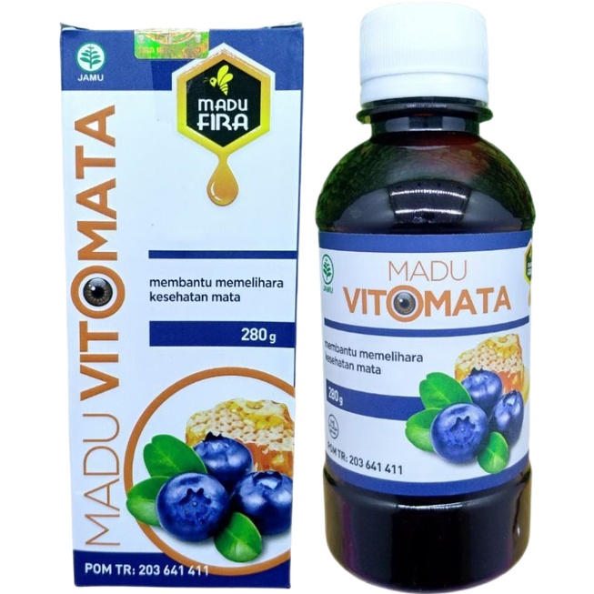 MADU VITOMATA Herbal Kesehatan Mata Obat Size 280gram Mata Lelah, Merah, Berair, Rabun, dan Dekat Jauh