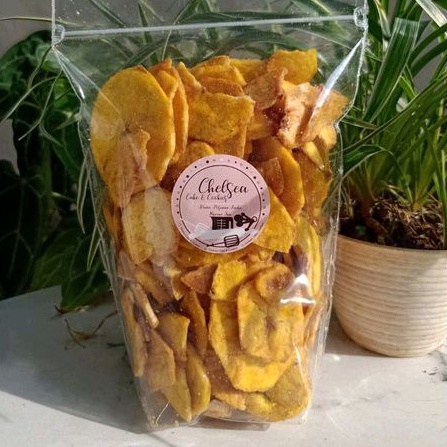 

Keripik Pisang Manis Bulat Enak Gurih 200 Gram