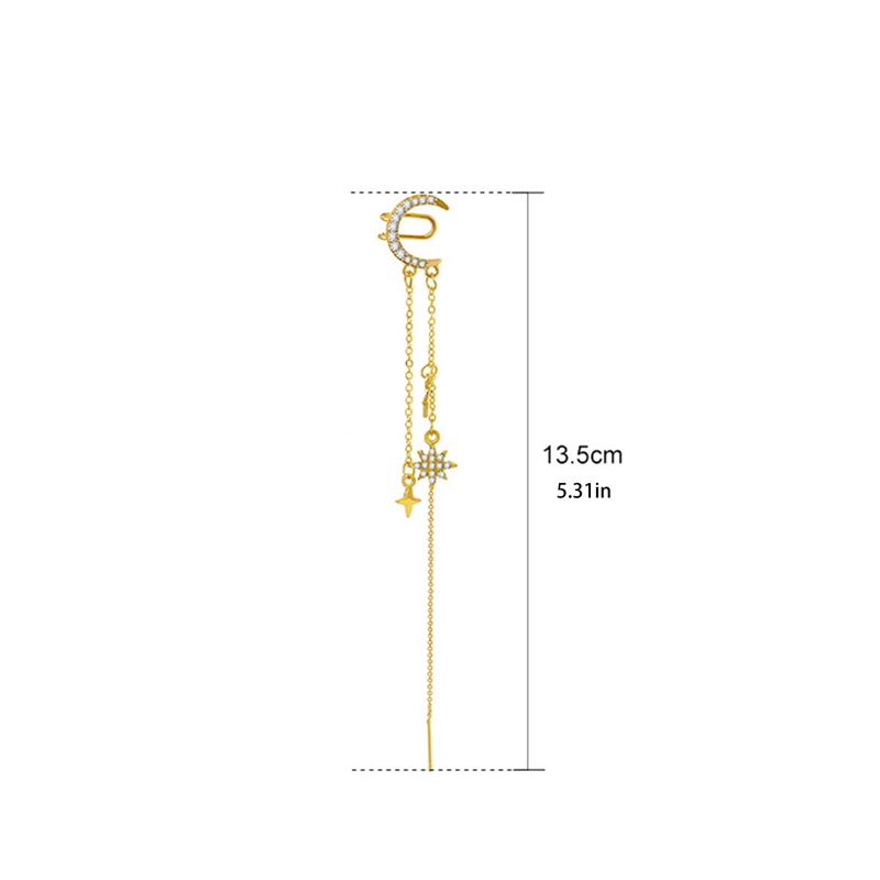 Fancyqube 1 Pc Anting Rantai Rumbai Panjang Multilayer Bentuk Geometris Aksen Mutiara Bahan Zirkon Untuk Wanita