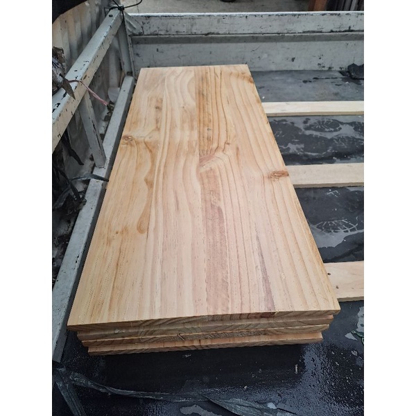 PAPAN AMBALAN JATI BELANDA 100 X 40 X 2 CM PERNIS NATURAL